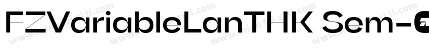 FZVariableLanTHK Sem字体转换